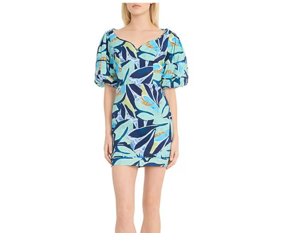 Donna Morgan Poplin Floral Print Sheath Mini Dress Size 12